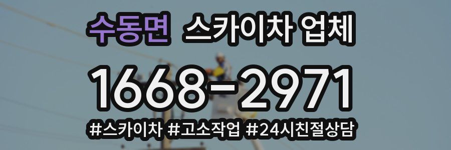 수동면 스카이차 업체