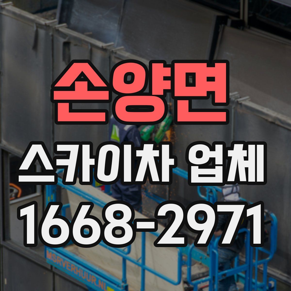 손양면 스카이차 업체