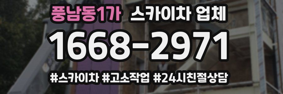 풍남동1가 스카이차 업체