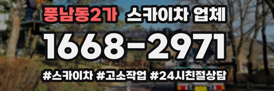 풍남동2가 스카이차 업체