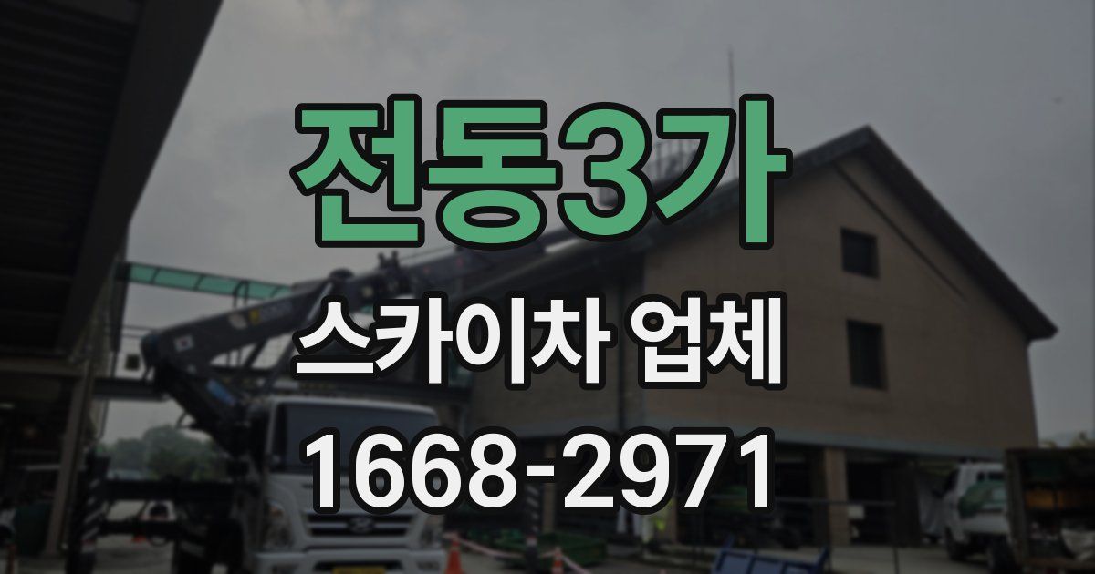 전동3가 스카이차 업체
