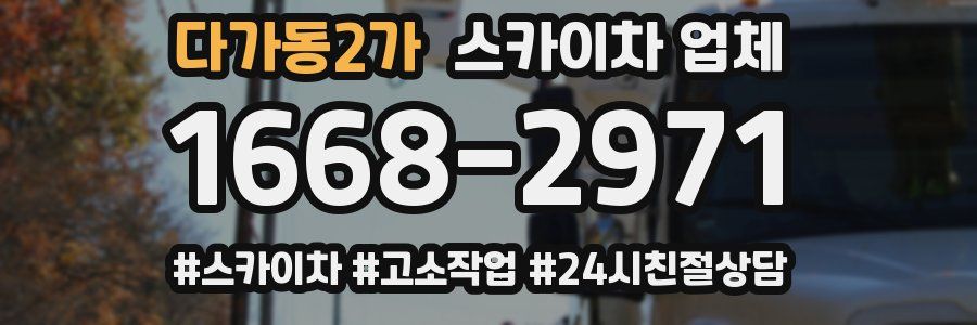 다가동2가 스카이차 업체
