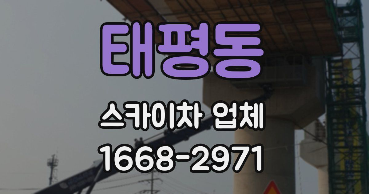 태평동 스카이차 업체