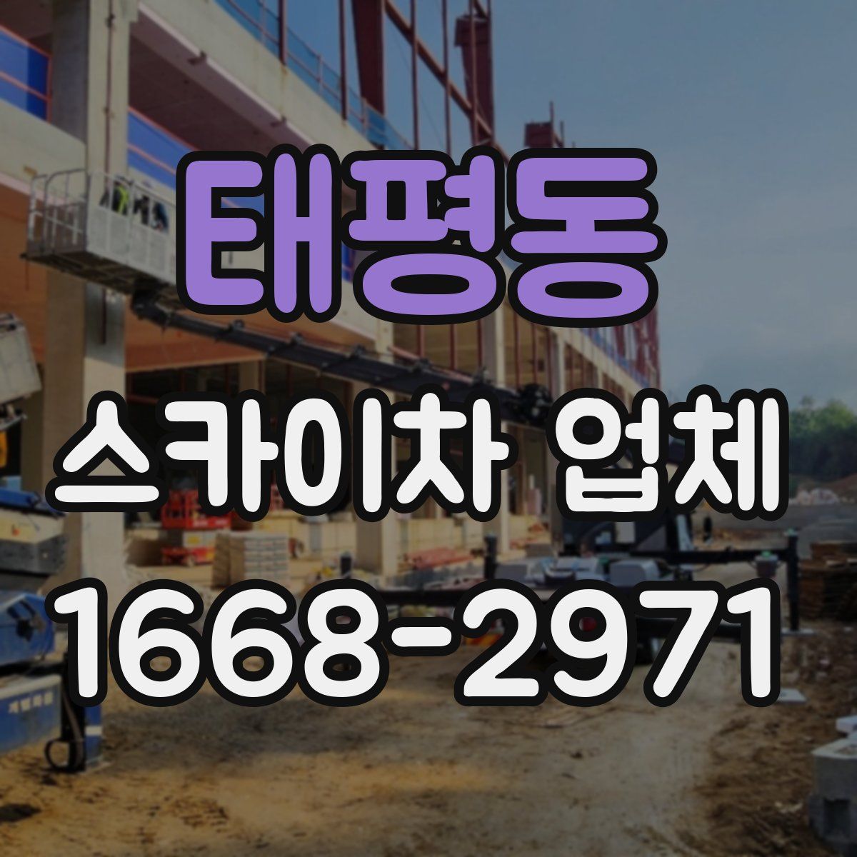 태평동 스카이차 업체