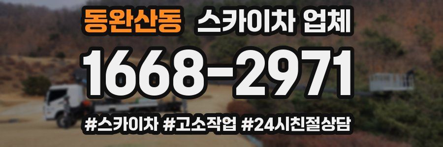 동완산동 스카이차 업체