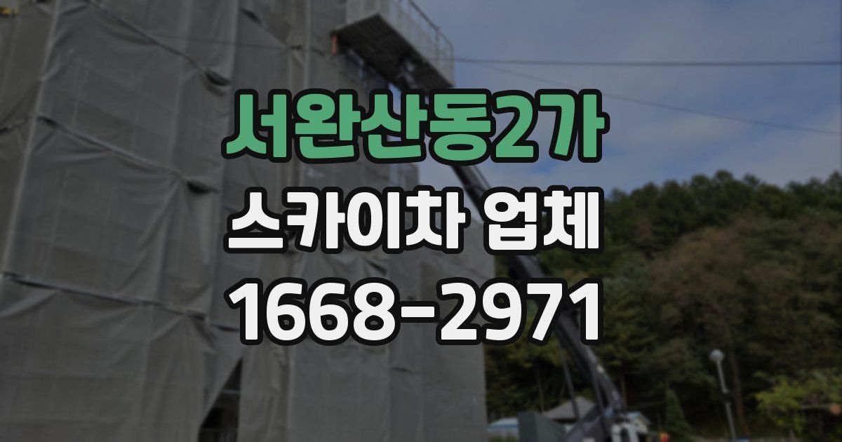 서완산동2가 스카이차 업체