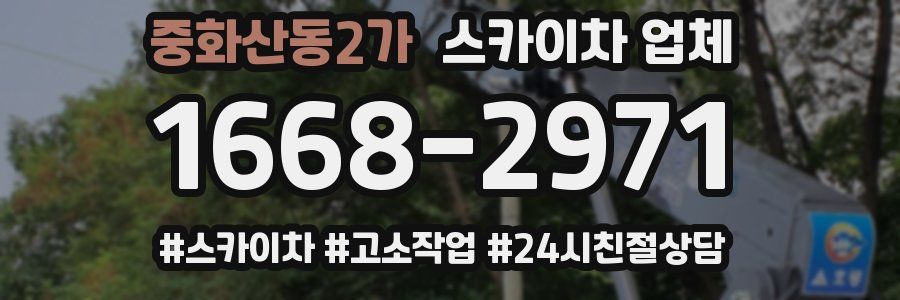 중화산동2가 스카이차 업체