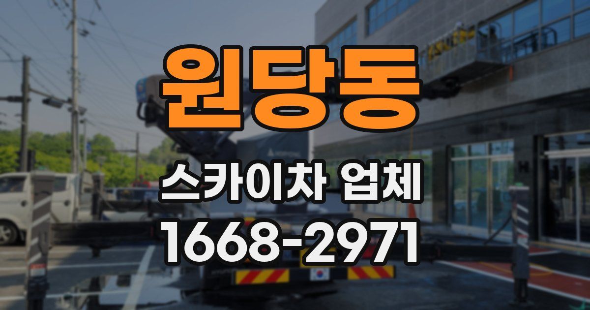 원당동 스카이차 업체