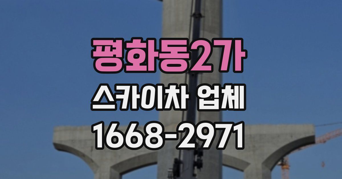 평화동2가 스카이차 업체