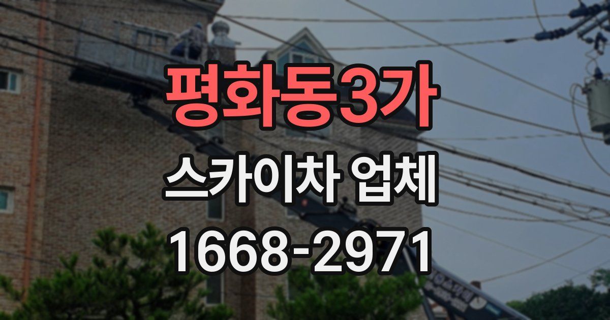 평화동3가 스카이차 업체