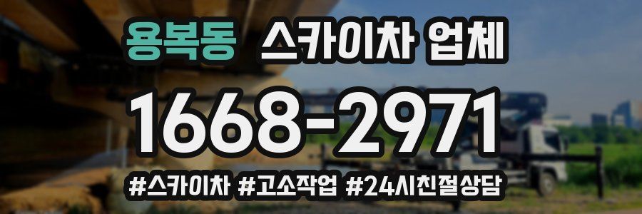 용복동 스카이차 업체