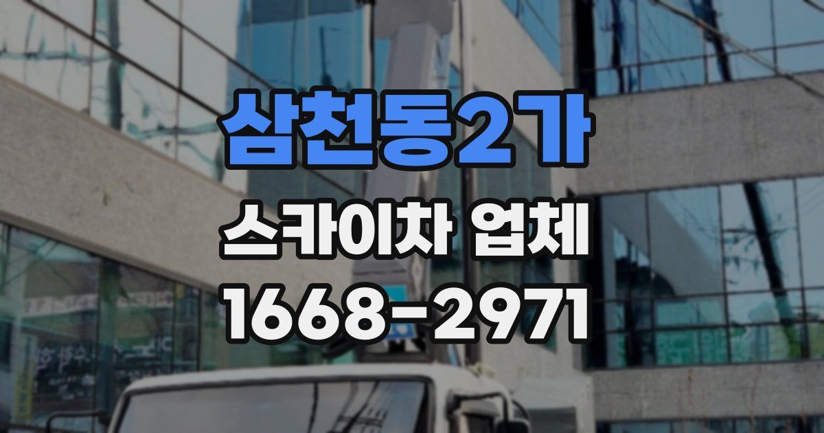 삼천동2가 스카이차 업체