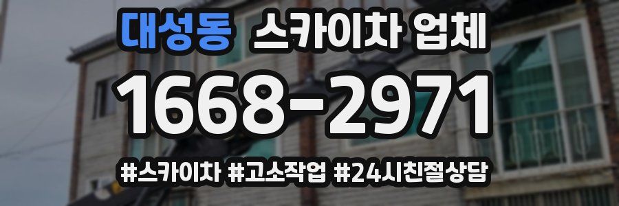 대성동 스카이차 업체
