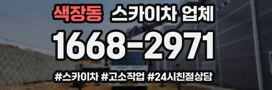 색장동 스카이차 업체
