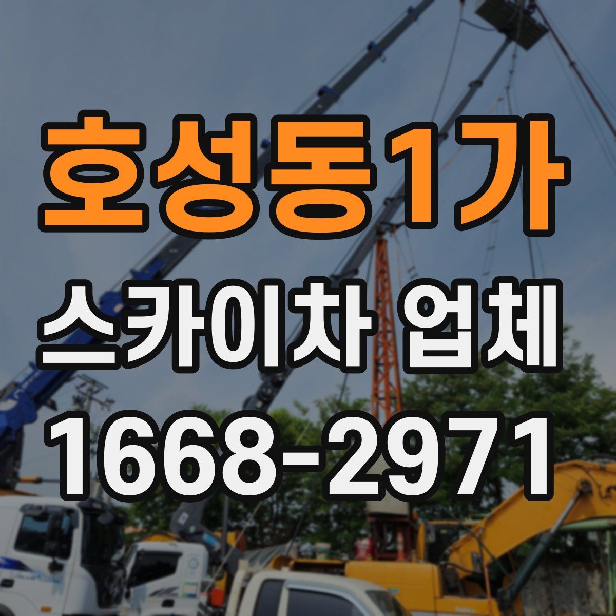 호성동1가 스카이차 업체