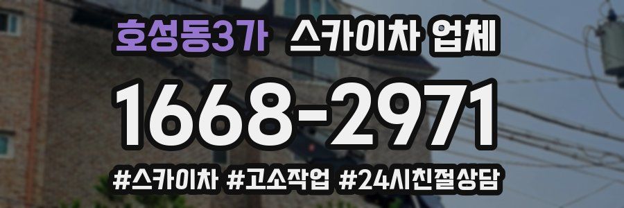 호성동3가 스카이차 업체