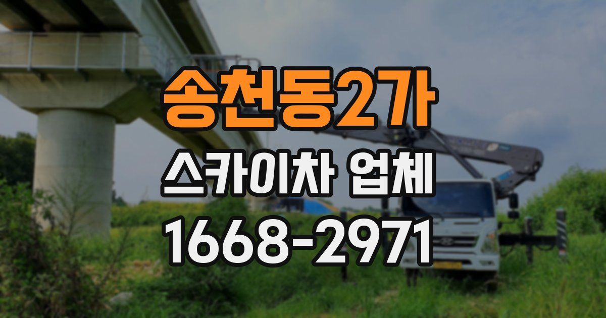 송천동2가 스카이차 업체
