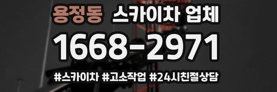 용정동 스카이차 업체