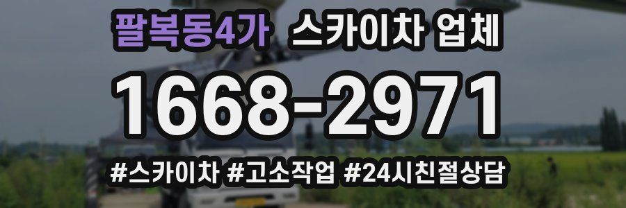 팔복동4가 스카이차 업체