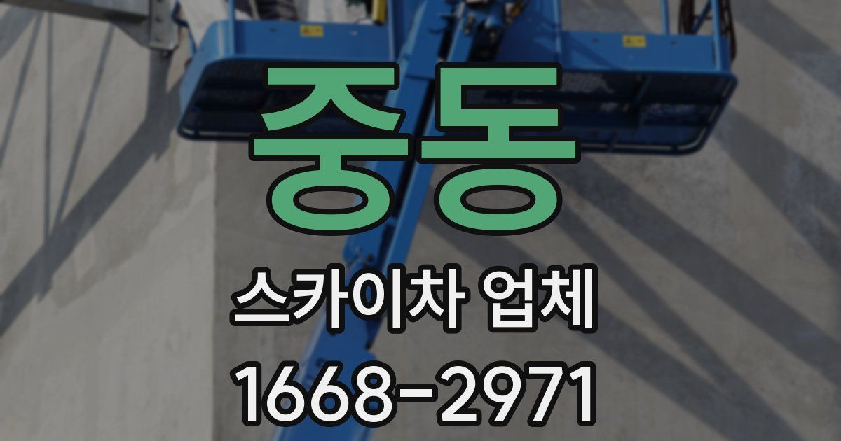 중동 스카이차 업체