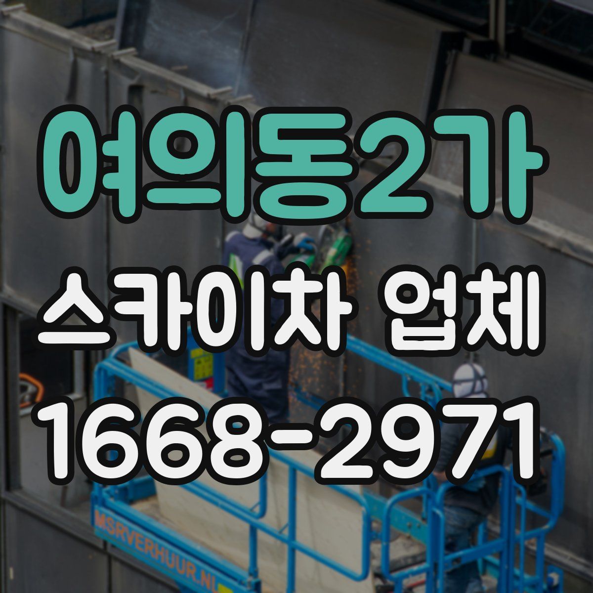 여의동2가 스카이차 업체