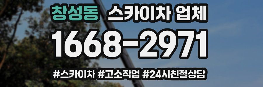 창성동 스카이차 업체