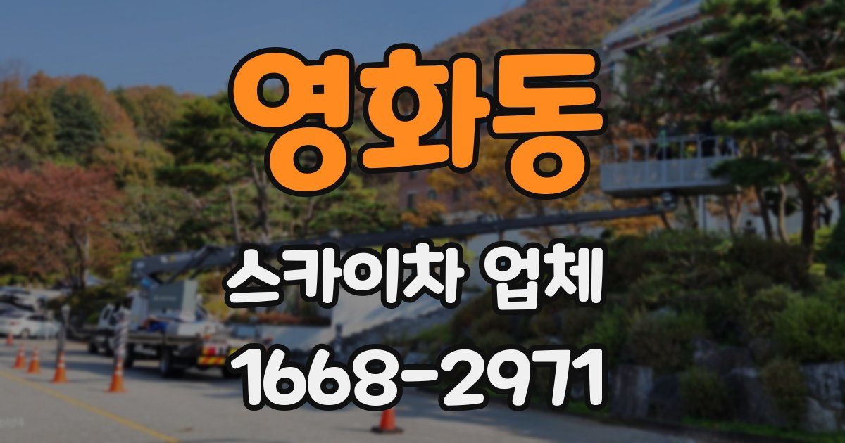 영화동 스카이차 업체