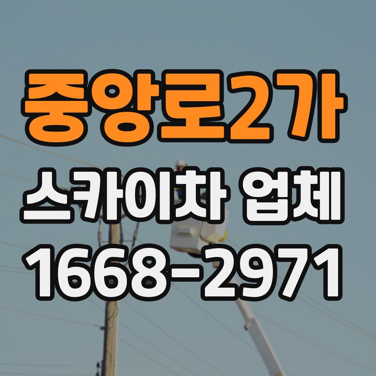중앙로2가 스카이차 업체