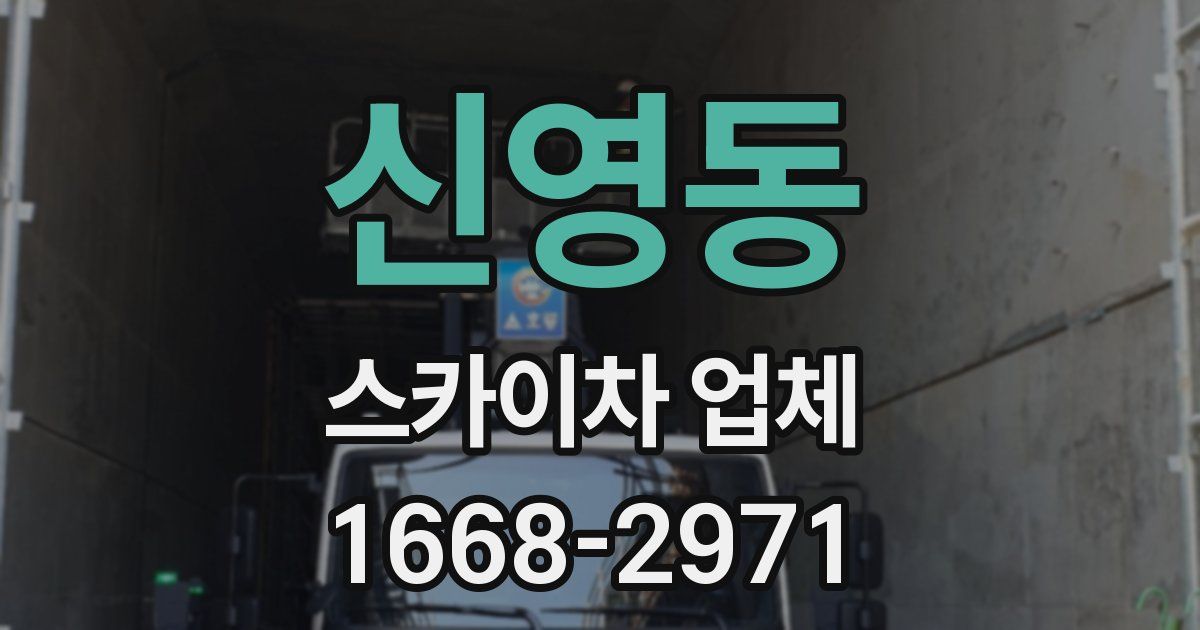 신영동 스카이차 업체