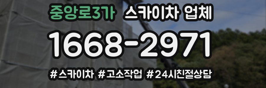 중앙로3가 스카이차 업체