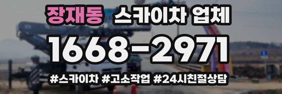 장재동 스카이차 업체