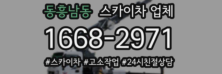 동흥남동 스카이차 업체