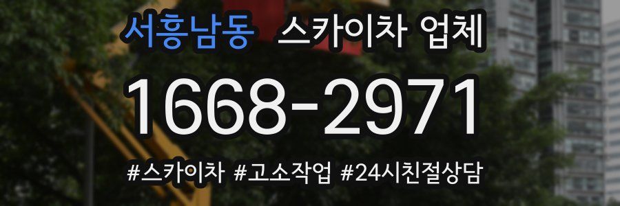 서흥남동 스카이차 업체