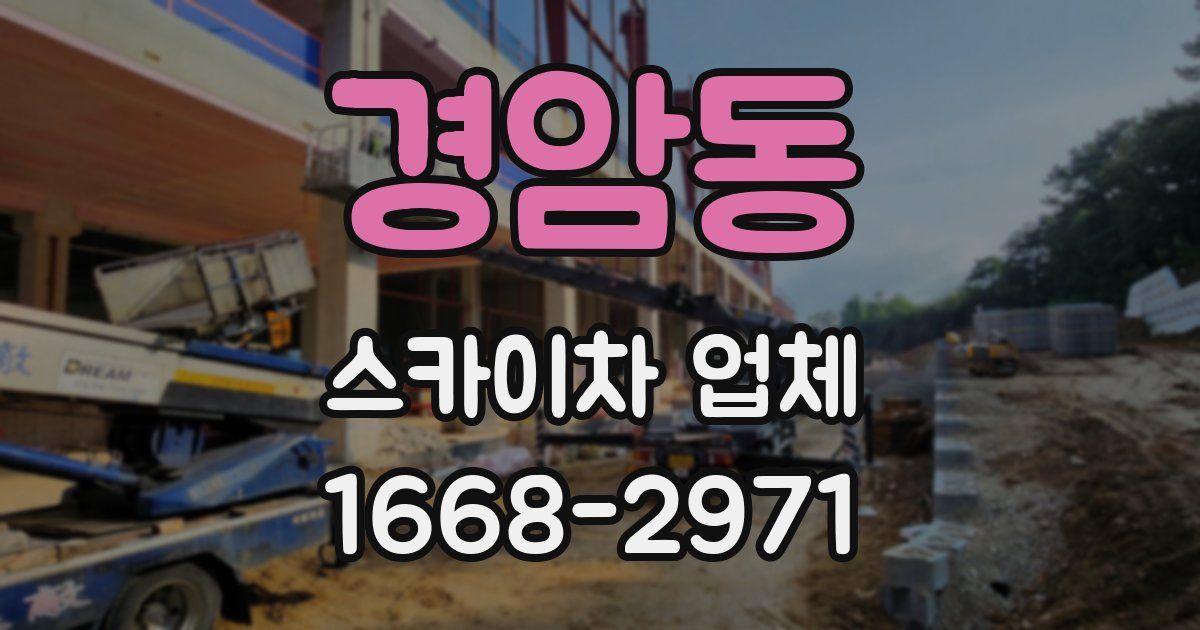 경암동 스카이차 업체