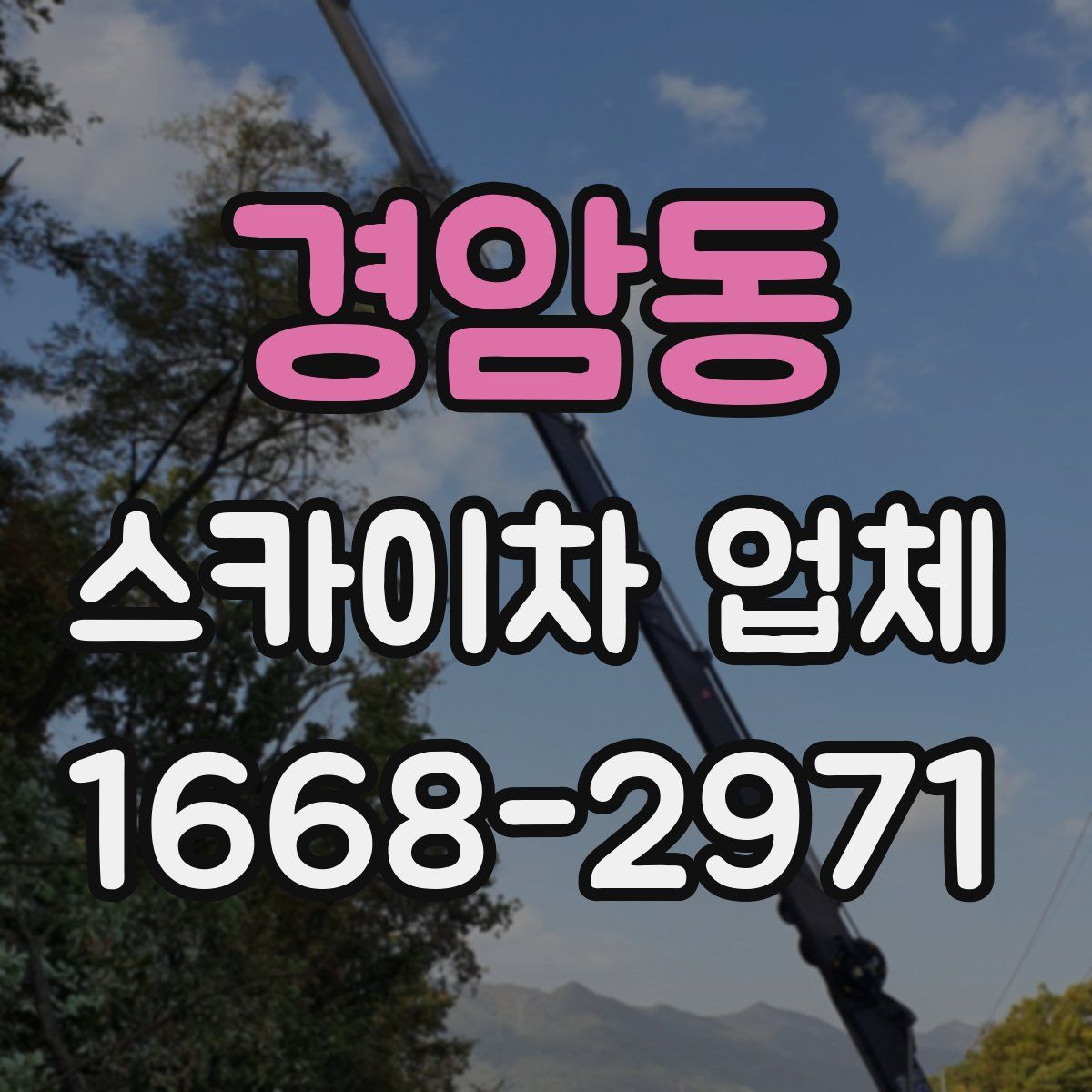 경암동 스카이차 업체
