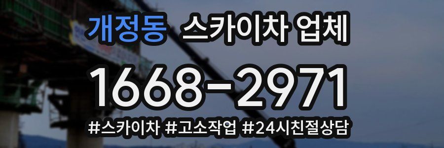 개정동 스카이차 업체