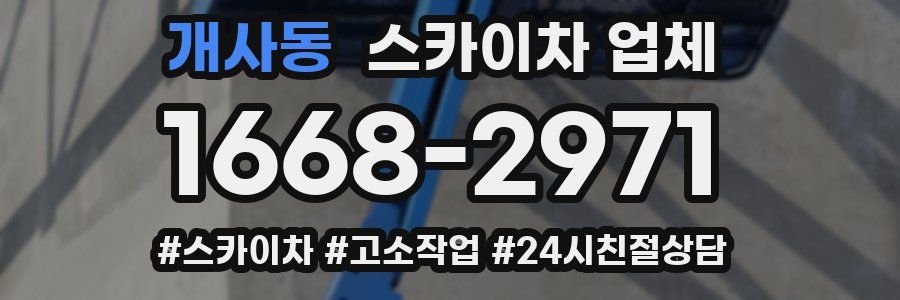 개사동 스카이차 업체