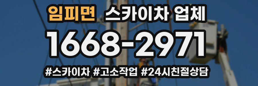 임피면 스카이차 업체