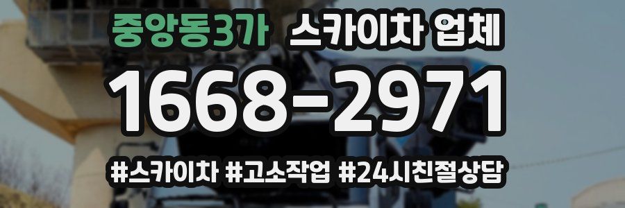 중앙동3가 스카이차 업체