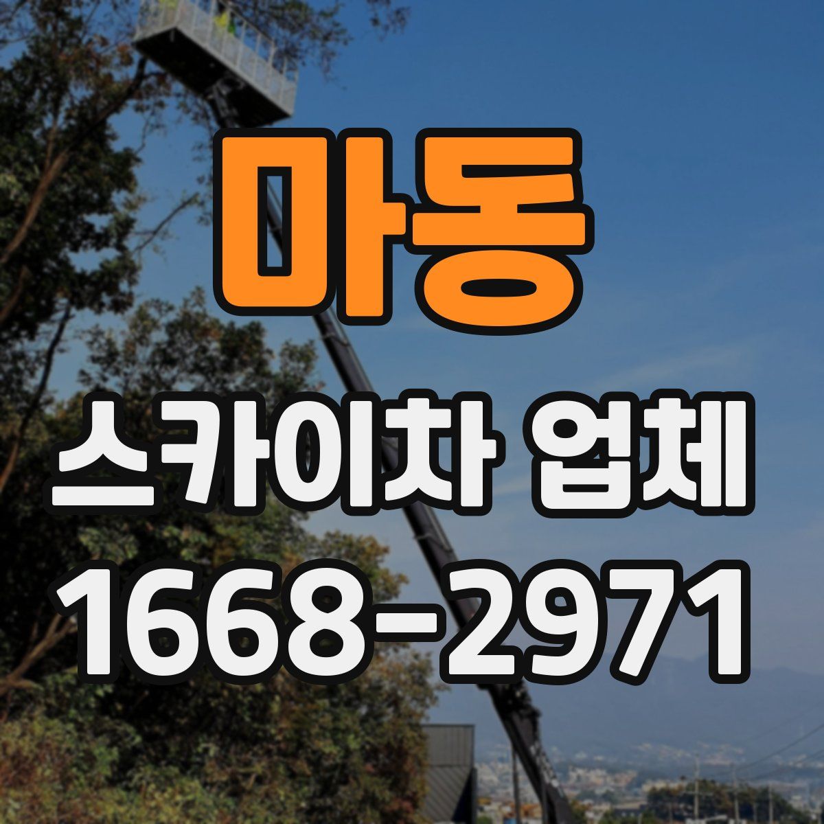 마동 스카이차 업체