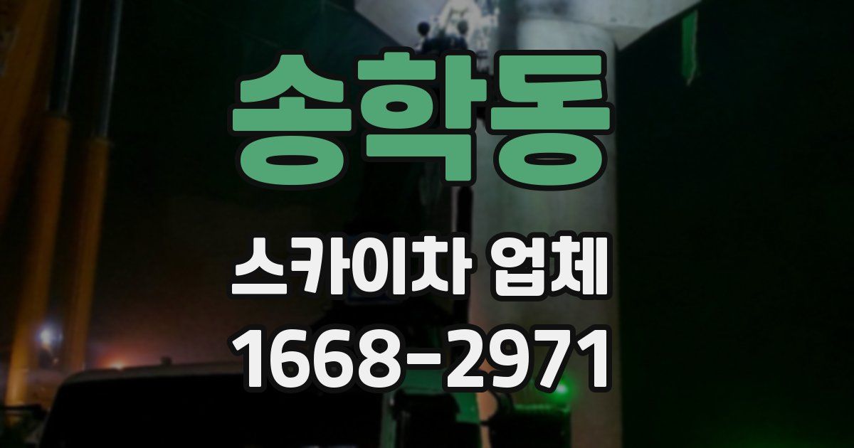 송학동 스카이차 업체