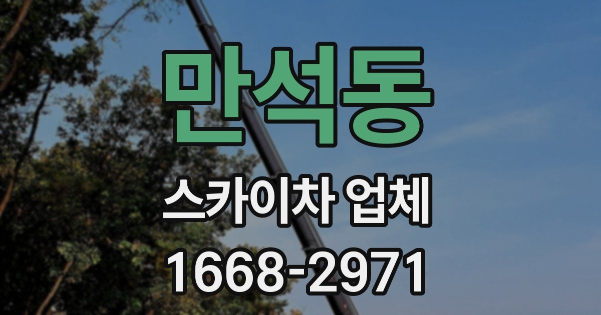 만석동 스카이차 업체