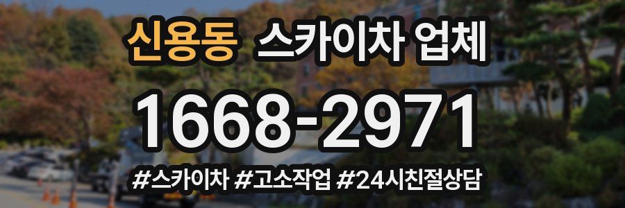 신용동 스카이차 업체