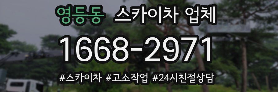 영등동 스카이차 업체