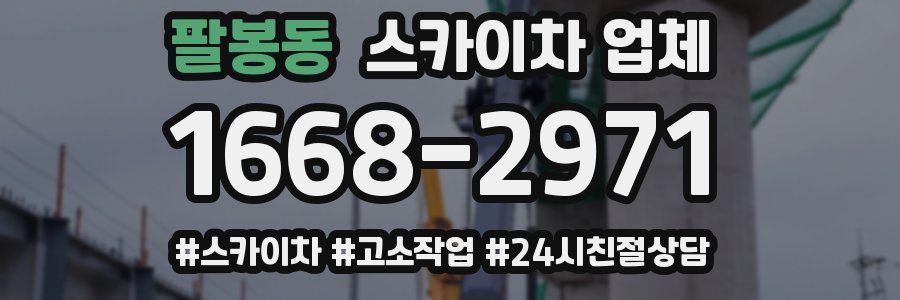팔봉동 스카이차 업체