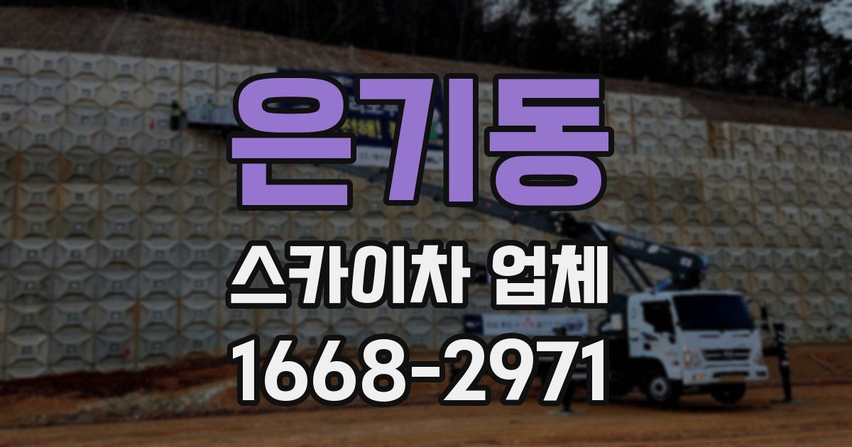 은기동 스카이차 업체