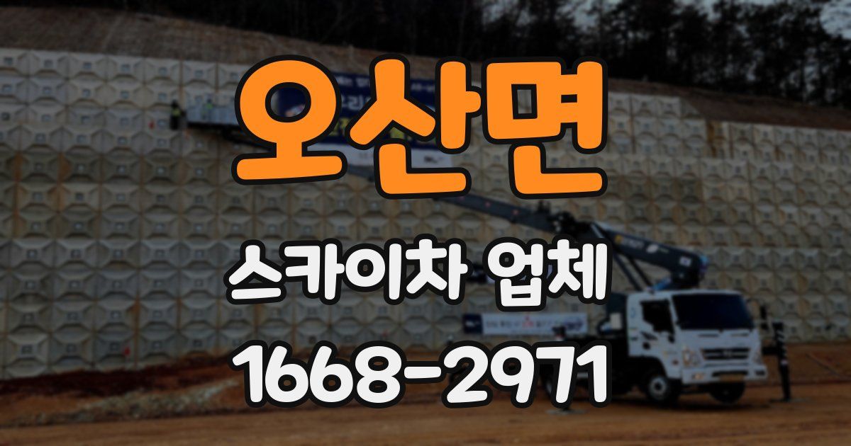 오산면 스카이차 업체