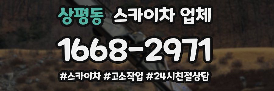 상평동 스카이차 업체