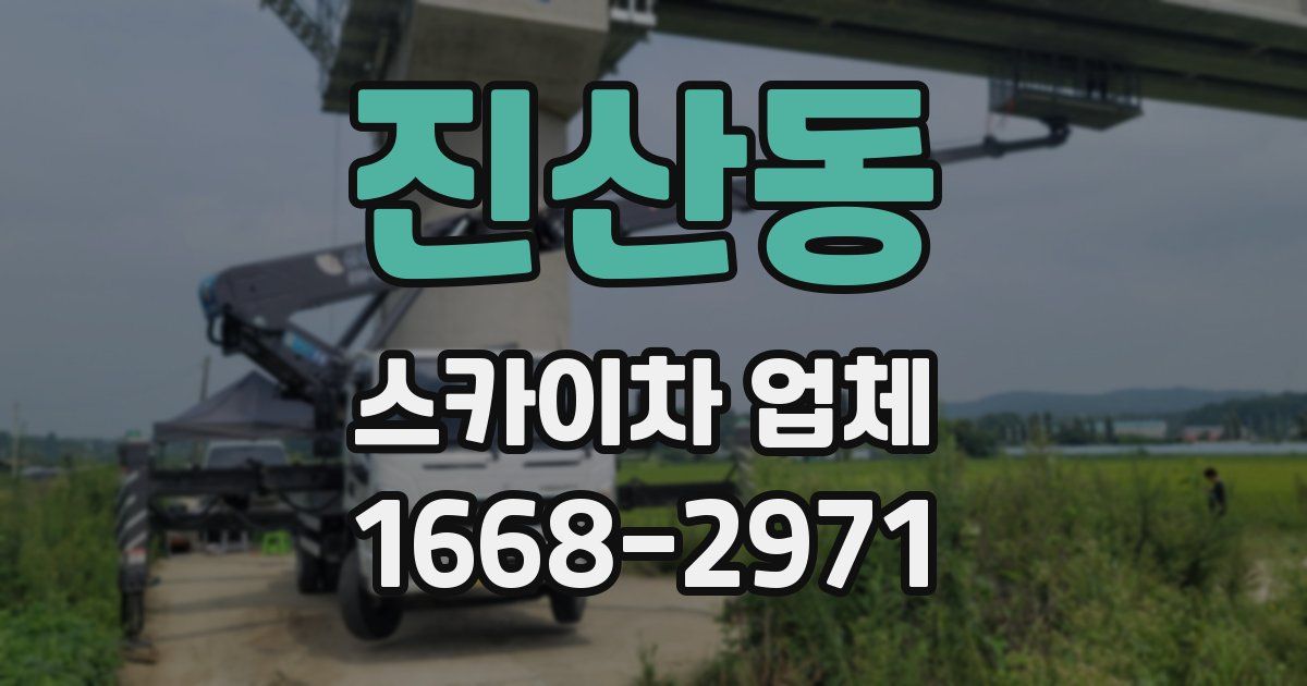 진산동 스카이차 업체