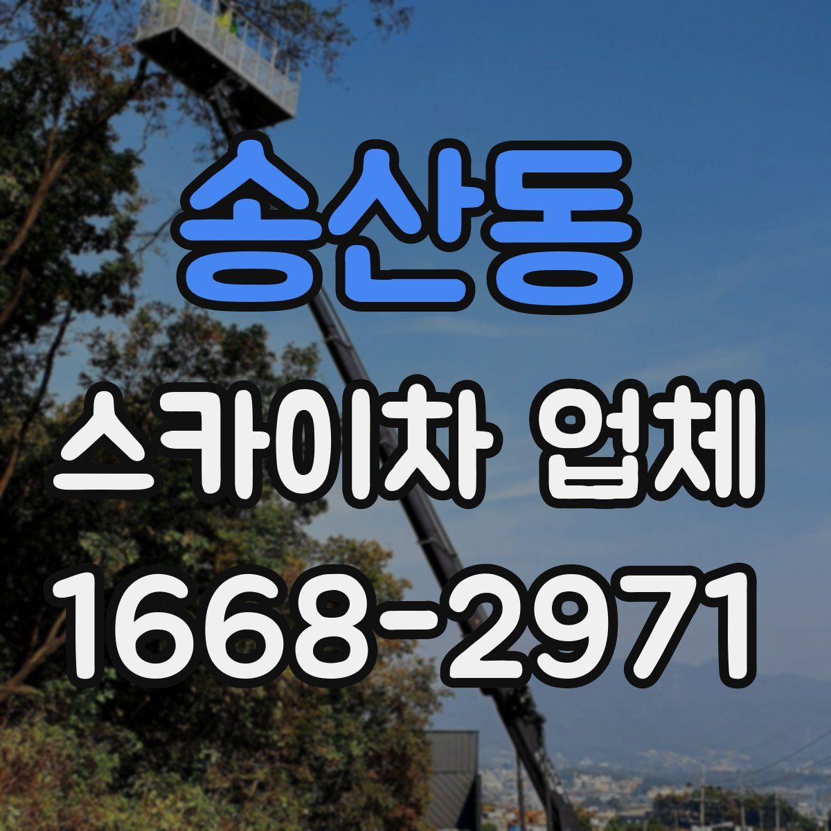 송산동 스카이차 업체
